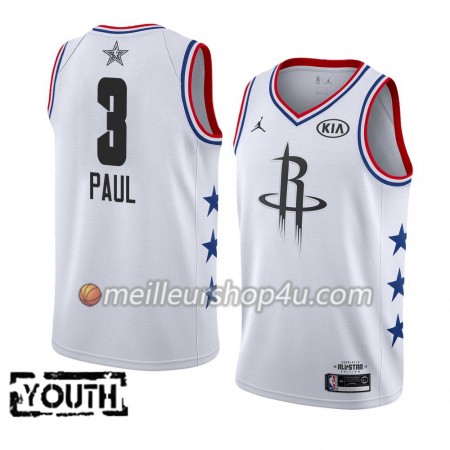 Maillot Basket Enfant Houston Rockets Chris Paul 3 2019 All-Star Jordan Brand Blanc Swingman